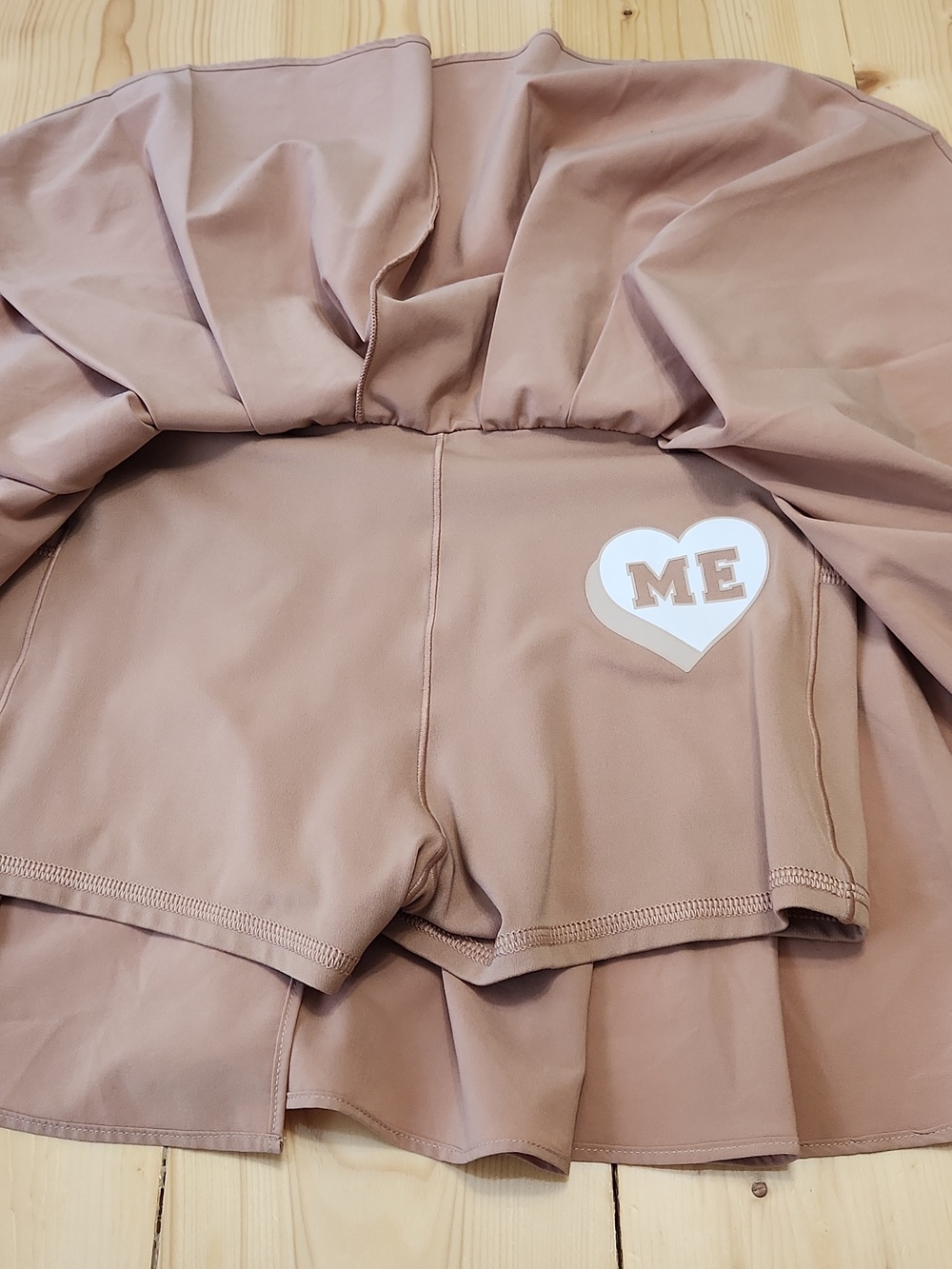 aerie Tan Pleated Mini Skirt - Picture 6 of 14